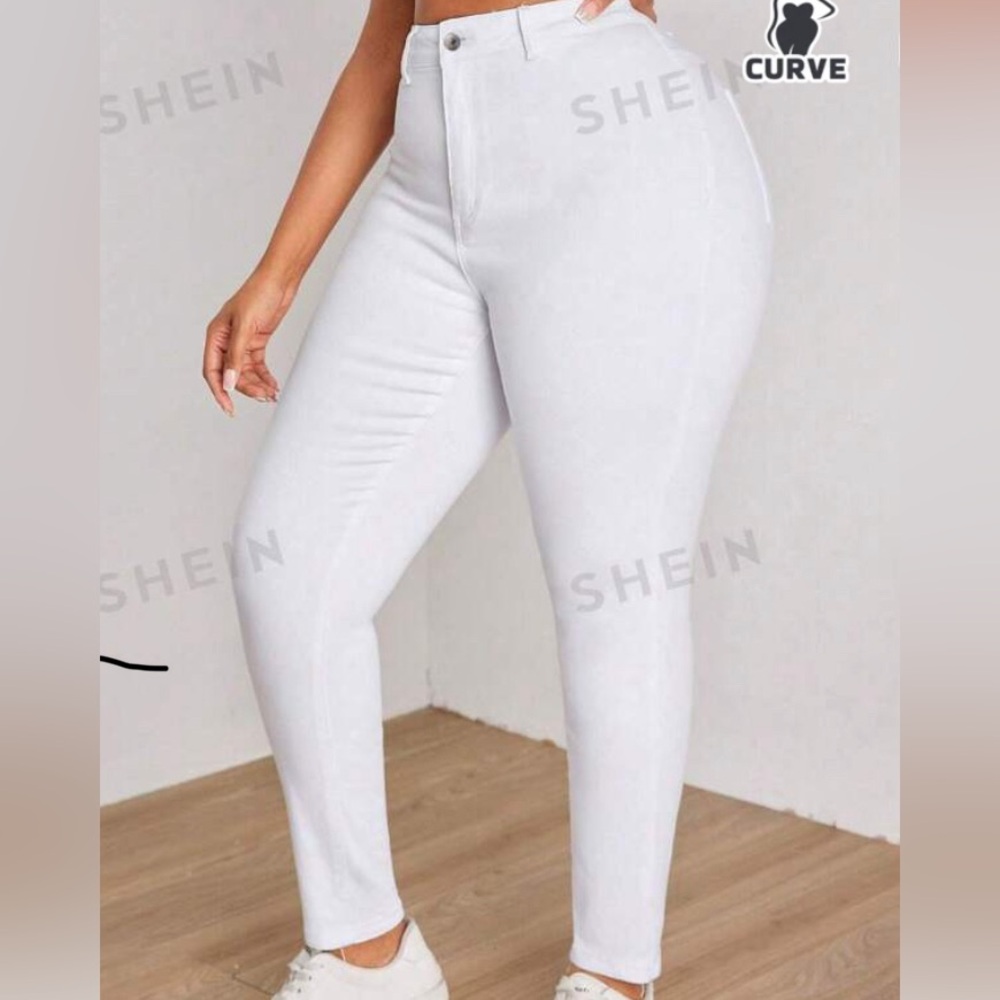 White Long Jeans